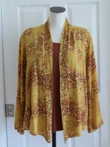 Weiche Umrandung Art-to-Wear Ethno Azteken Boho Perlen offen asymmetrisch Topper ~ S/M - Bild 1 von 12