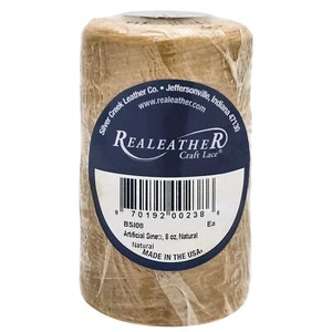 Realeather(R) Crafts Artificial Sinew 8oz-Natural BS108