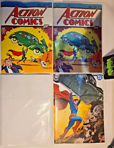 ACTION COMICS #1 SET FACSIMILE QUASI NUOVO REG FOIL BIANCO MORA 2025 DC GOLDEN AGE SIZE - Foto 1 di 6