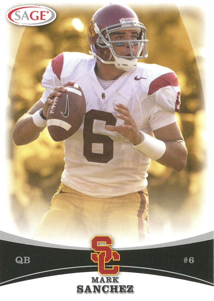 SAGE Mark Sanchez RC BEARS REDSKINS COWBOYS EAGLES JETS USC Trojans - Image 1 of 1