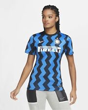 Nike Inter Milan 2020/21 Stadium Home Soccer Jersey Blue Black Womens XL