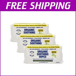 Eco-Friendly All-Purpose Wet Wipes with Chamomile – 180 Count in 3 Packs - Picture 1 of 10