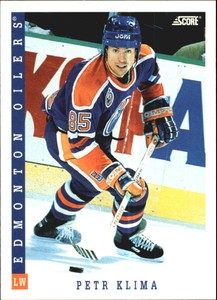 1993-94 Score Oilers Hockey Card #242 Petr Klima