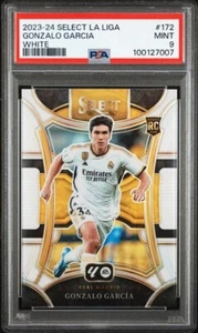 2023-24 Select La Liga Mezzanine Blanco Prizm/20 Gonzalo Garcia Rookie RC PSA 9 - Imagen 1 de 2