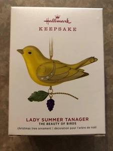 2019 Hallmark Keepsake Limited Quantity Lady Summer Tanger Beauty Birds Ornament - Picture 1 of 7