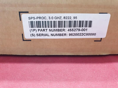 Procesador CPU AMD Opteron 8222 3.00GHz 2MB 1000MHz 95W Socket F HP 455279-001 - Imagen 1 de 2