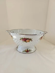 Royal Albert "Old Country Roses" emailliertes Stahlsieb - 11" x 6,5" - Bild 1 von 10