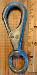 Marine Swivel Snap Hook, 5",  Anchor Logo, Cast Iron  [e-02] - Bild 1 von 5