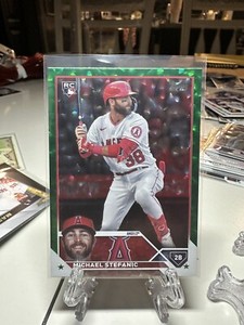 2023 Topps Update Green Foil 407/499 #US124 Michael Stefanic RC LA Angels