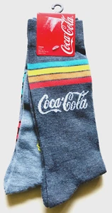 2 Pairs Of Coca Cola Crew Socks - Picture 1 of 3