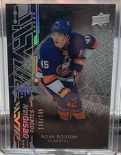 NOAH DOBSON 2019-20 Upper Deck Black Obsidian Rookies 198/299