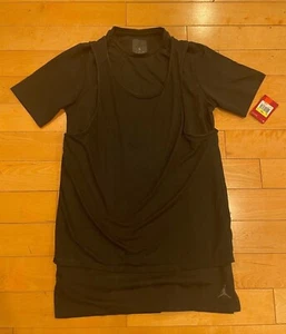 JORDAN MESH TANK LUX OVERLAY BLACK SHIRT 1 PIECE BLACK 875041-010 SZ SMALL - Bild 1 von 6