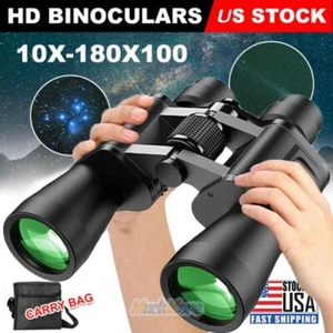 180x100 Militär Zoom leistungsstarkes Fernglas Tag/Niedrige Nacht Optik Jagd mit Koffer - Bild 1 von 12