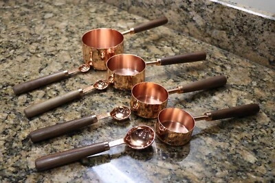 Copper Stainless Steel Measuring Cups and Spoons Set of 8 - Image 1 of 4