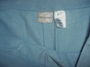 COVINGTON Powder Blue Cotton/Poly Drawstring Open Leg Sweatpants - SIZE MEDIUM - Picture 1 of 3