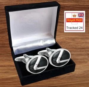 ✅ Premium Lexus Cufflinks Business Gift Suit Sports Car - IN A CUFFLINK BOX UK - Picture 1 of 3