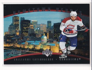 07/08 UD UPPER DECK GUILLAUME LATENDRESSE HOMETOWN HEROES INSERT #HH69