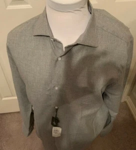 Eleventy Soft Cotton Shirt pin dot hand made in Italy XXL - Picture 1 of 9