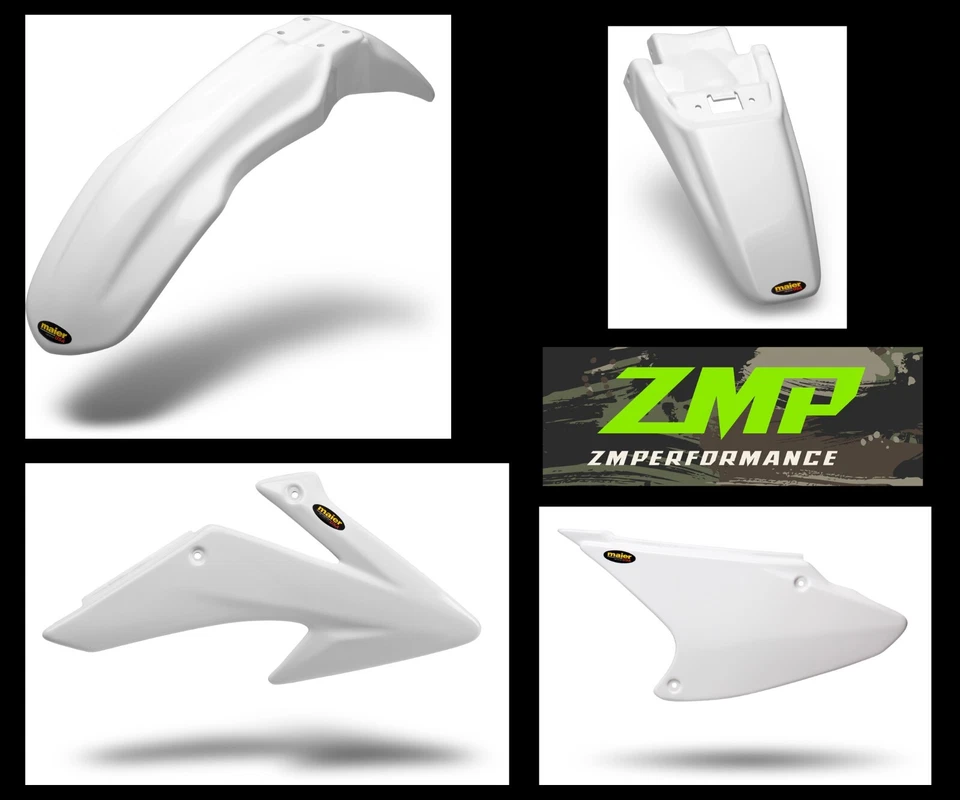 NEW HONDA 08 - 14 CRF 150F WHITE FRONT AND REAR FENDERS SIDE PANELS SCOOPS KIT - Image 1 of 1
