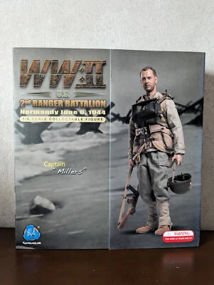 DID WWII 2nd Ranger Battalion Captain Miller 1/6 Figure - Normandy June 6 1944 - Image 1 of 4