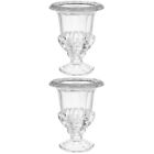 2Pcs European Style Glass Urn Centerpiece Vase For Wedding Event Glass Vase