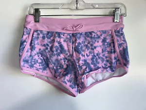ATHLETA Girl Cannonball 2.0 Swim Gym Shorts Pink Tie Dye Size XL/14 - Picture 1 of 8