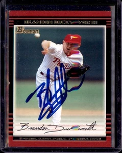 2002 Topps Bow #7 Philadelphia Phillies Brandon Duckworth Autogramm/signiert IP - Bild 1 von 2