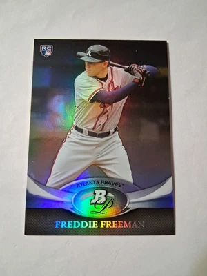 Tarjeta de novato Bowman Platinum Freddie Freeman #57 (RC) 2011 Atlanta Braves Foto 1 de 2