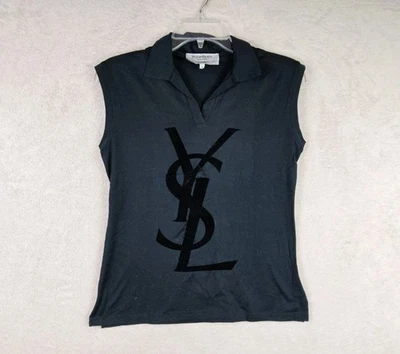 Camisa polo sin mangas para mujer Yves Saint Laurent YSL talla S Foto 1 de 4
