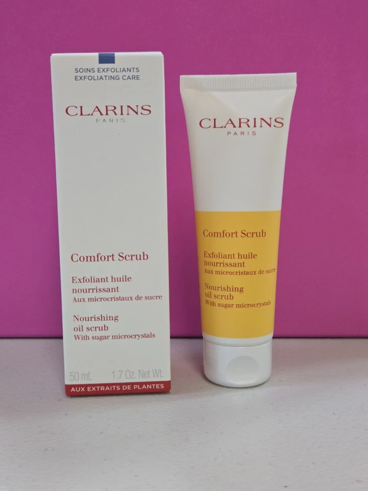Clarins комфорт масло скраб нежный + питательный скраб 1,7 унц/50 мл совершенно новый с коробкой - Изображение 1 из 1
