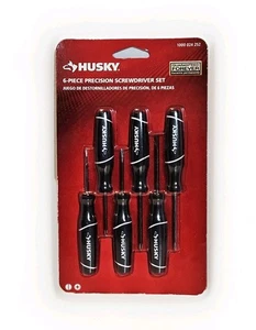 Husky 6-PC PRECISION SCREWDRIVER SET: 3 Slotted ST 1.5 2.5 3 & 3 Phillips 00 0 1 - Picture 1 of 5