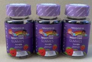 Novomins Kids Night Time Gummies Sugar Free Restful Night Children x3 Bundle - Picture 1 of 4