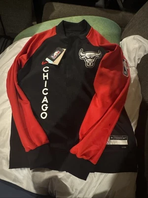 Chaqueta Nike Auténtica NBA Chicago Bulls Calentamiento Edición City Cremallera Para Hombre Mediana Foto 1 de 4