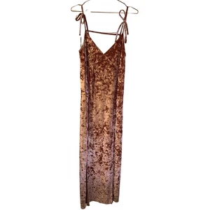ASOS Women's Fairycore Crushed Velvet Maxi Slip Dress Size 8 NEW Romantic Boho - Picture 1 of 10