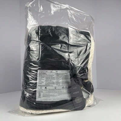 Sunbeam Heated Throw Blanket Gray Sherpa Fleece 50x60” 3 Heat Settings Auto-Off - Image 1 of 4