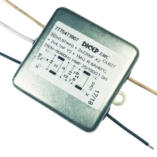 [1pcs] HMF25-100-21SH Power Line Filters 250V 6A BLOCK - Image 1 of 1