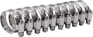 Fascetta stringitubo ingranaggi a vite senza fine 1,5" - misura SAE 24, acciaio inox completo con larghezza fascia 1/2" - Foto 1 di 12
