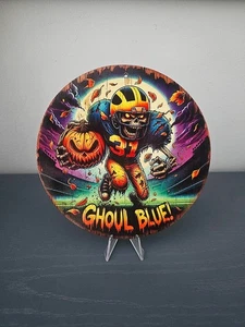 Calcio Michigan Wolverines GHOUL BLU! Insegna spettrale stile usurato/distressed - Foto 1 di 2