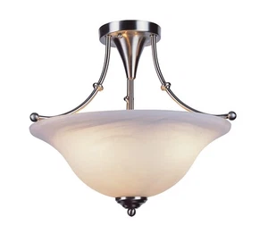 Trans Globe Lighting 6540-BN Perkins Semi-Flush Mount Brushed Nickel - Picture 1 of 1