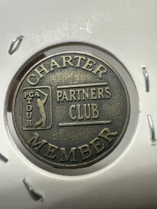 Vintage PGA Tour Partners Club Charter Member Golf Collectible Coin Token - Picture 1 of 4