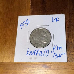 Buffalo Nickel 1935 VF km 134 - Imagen 1 de 2