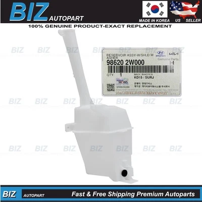 Genuine Windshield Washer Reservoir for 2013-2016 Hyundai Santa Fe 98620-2W000 Foto 1 de 4