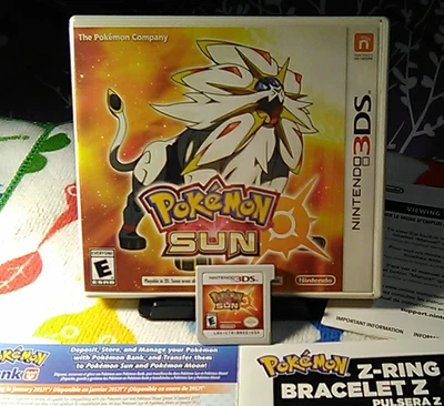 Pokemon Sun CIB ✨ 3DS USA NTSC authentic TESTED WORKING clean legendary shiny - Image 1 of 4