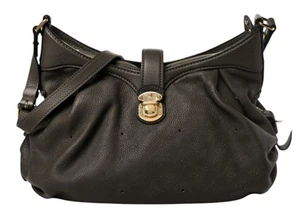 Louis Vuitton Cartera Negro Cuero Monograma Mahina Bolso de Hombro Lujo Hobo - Imagen 1 de 15