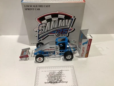 1/18 GMP #1 Sammy Swindell Channel Lock 25th Anniversary Silver 1997 Sprint Car - Image 1 of 2