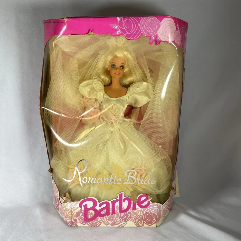 ¡Vintage! Muñeca Barbie Moda ROMANTIC BRIDE 1992 Nueva en Caja #1861 Mattel Foto 1 de 4