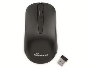 MEDIARANGE Funk-Maus MROS209, 3 Tasten, schwarz - Bild 1 von 3