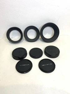 Olympus OM Zuiko Lens Hoods And Front & Rear Caps - Picture 1 of 9