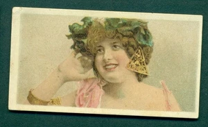 OGDEN - BEAUTIES 'HOL' (BLUE PRINTED BACK) 1899 ISSUE TYPE CARD - Picture 1 of 2