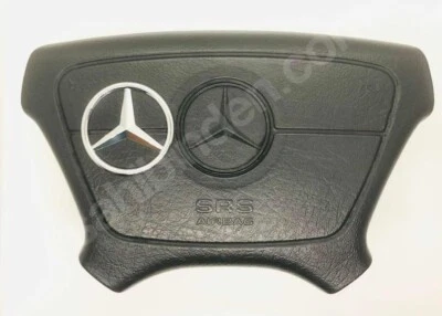 Volante Mercedes Estrella W124 W210 W208 W140 W202 Cromo Logo Emblema Foto 1 de 4